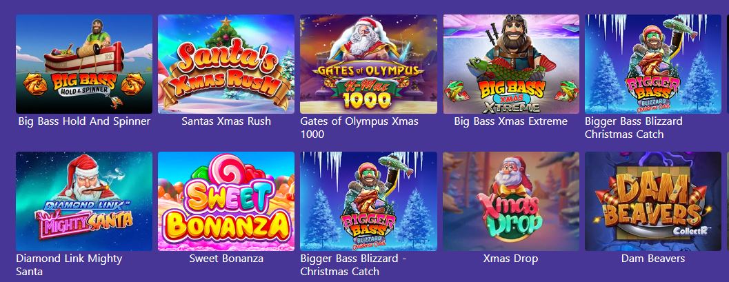 Play slot games like Sweet Bonanza and Big Bass
